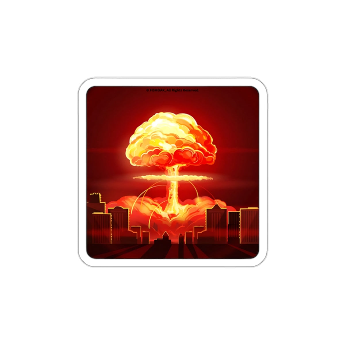 Kiss-Cut Stickers - Nuclear Explosion