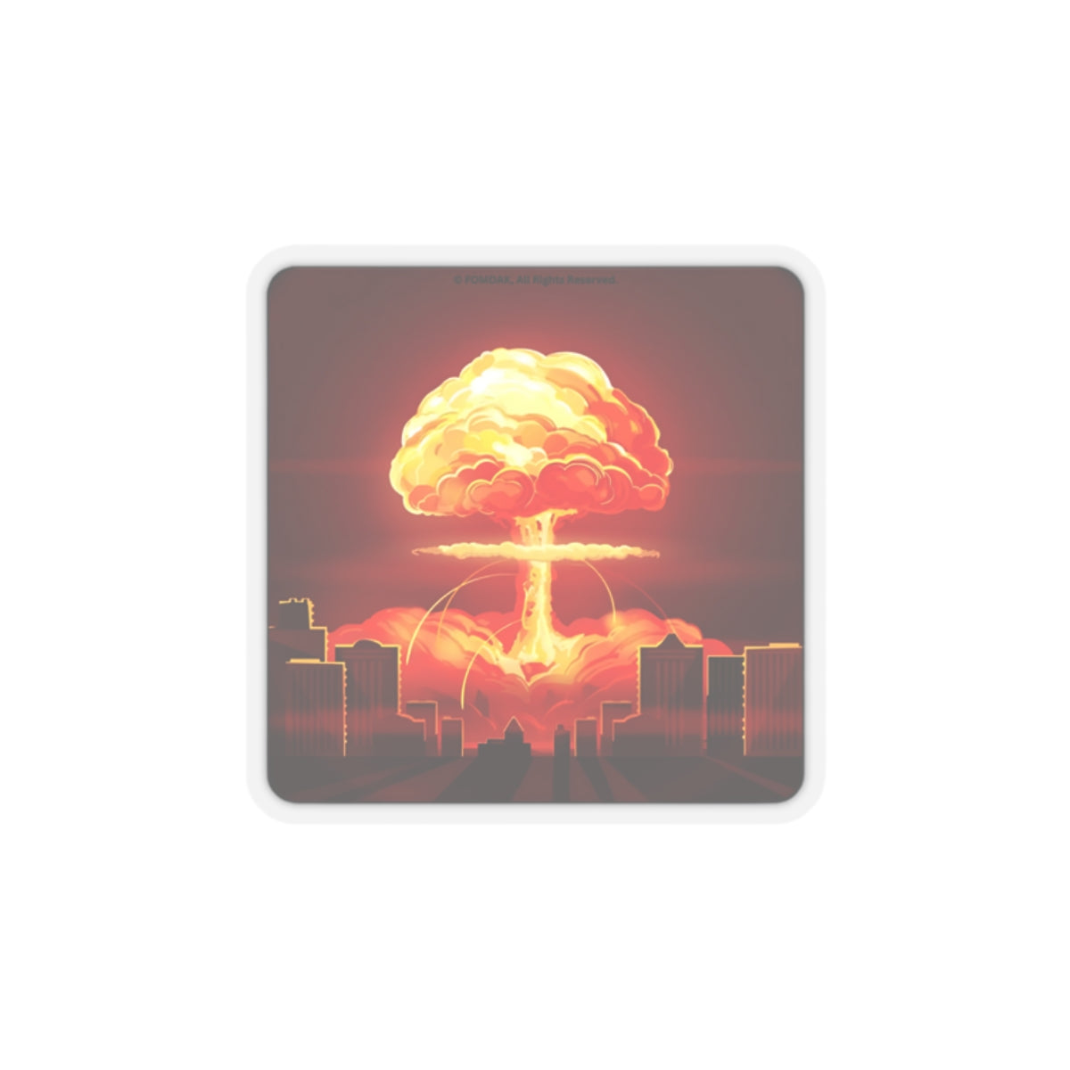 Kiss-Cut Stickers - Nuclear Explosion